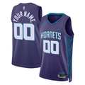 Men's Charlotte Hornets Purple 2022/23 Swingman Custom Jerseys - Statement Edition