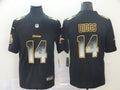 Men's Minnesota Vikings Stefon Diggs #14 Black Authentic Game Jerseys