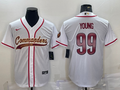 Men's Washington Commanders Chase Young #99 White Game Jerseys Joint Edition