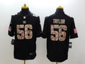 Men's New York Giants Lawrence Taylor #56 Black Game Player Jerseys