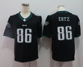 Men's Philadelphia Eagles Zach Ertz #86 Black Game Jerseys