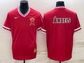 Men's Los Angeles Angels Red Blank Replica Jerseys