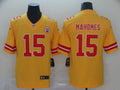 Men's Kansas City Chiefs Patrick Mahomes Yellow Inverted Legend Jerseys