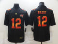 Men's Tampa Bay Buccaneers #12 Tom Brady Black Alternate Game Jerseys