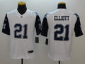 Men's Dallas Cowboys Ezekiel Elliott #21 White Game Jerseys
