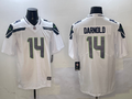 Men's Seattle Seahawks Sam Darnold #14 White Game Player Jerseys