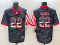 Men's Baltimore Ravens Derrick Henry #22 Grey Camouflage Game Jerseys
