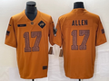 Men's Buffalo Bills Josh Allen #17 Brown 2023 Salute To Service Retired Player Limited Jerseys