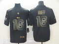 Men's Los Angeles Rams Jared Goff #16 Black Game Player Jerseys