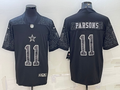 Men's Dallas Cowboys Micah Parsons #11 Black RFLCTV Limited Jerseys