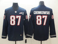 Men's New England Patriots Rob Gronkowski #87 Navy Player Game Jerseys