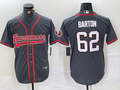 Men's Tampa Bay Buccaneers Graham Barton #62 Gray Game Jerseys