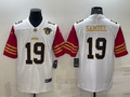 Men's San Francisco 49ers Deebo Samuel #19 White 75th Anniversary Game Jerseys