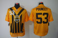 Men's Pittsburgh Steelers Maurkice Pouncey #53 Gold Game Jerseys