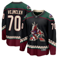 Men's Arizona Coyotes Karel Vejmelka #70 Black Home Breakaway Jerseys