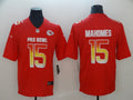 Men's Kansas City Chiefs Patrick Mahomes #15 Red All Star Game Jerseys