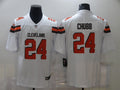 Men's Cleveland Browns Nick Chubb #24 White Game Player Jerseys