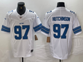Men's Detroit Lions Aidan Hutchinson #97 White Vapor F.U.S.E. Limited Jerseys