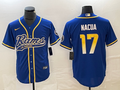 Men's Los Angeles Rams Puka Nacua #17 Royal Game Jerseys Joint Edition