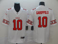 Men's San Francisco 49ers Jimmy Garoppolo #10 White Alternate Game Jerseys