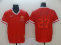 Men's Los Angeles Angels Mike Trout #27 Red Printed Baseball Jerseys
