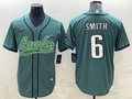Men's Philadelphia Eagles DeVonta Smith #6 Midnight Green Game Jerseys Joint Edition