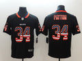 Men's Chicago Bears Walter Payton #34 Black Game Jerseys