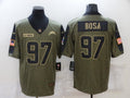 Men's Los Angeles Chargers Joey Bosa #97 Brown Game Jerseys