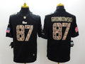 Men's New England Patriots Rob Gronkowski #87 Black Authentic Game Jerseys