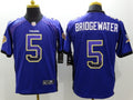 Men's Minnesota Vikings Teddy Bridgewater #5 Purple Game Jerseys
