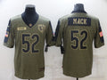 Men's Chicago Bears Khalil Mack #52 Brown Player Game Jerseys