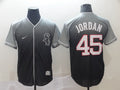 Men's Chicago White Sox Michael Jordan #45 Gray Fashion Stitched Jerseys
