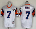 Men's Denver Broncos John Elway Mitchell & Ness White Legacy Replica Jerseys