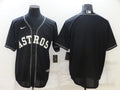 Men's Houston Astros Black Replica Blank Jerseys
