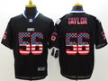 Men's New York Giants Lawrence Taylor #56 Black Game Jerseys