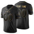 Custom1 Denver Broncos Black Golden Limited 100 Jerseys Stitched Jerseys  American Football Jerseys