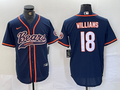 Men's Chicago Bears Caleb Williams #18 Navy Player Jerseys