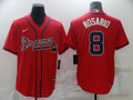 Men's Atlanta Braves Eddie Rosario #8 Red Replica Jerseys