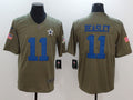 Men's Dallas Cowboys Cole Beasley #11 Brown Game Jerseys