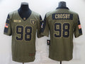 Men's Las Vegas Raiders Maxx Crosby #98 Brown Game Jerseys