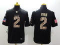 Men's Atlanta Falcons Matt Ryan #2 Black Player Jerseys