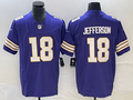 Men's Minnesota Vikings Justin Jefferson #18 Purple Classic Player Jerseys