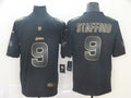 Men's Detroit Lions #9 Matthew Stafford Black Game Player Jerseys
