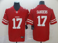 Men's San Francisco 49ers Emmanuel Sanders #17 Red Game Jerseys