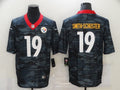 Men's Pittsburgh Steelers JuJu Smith-Schuster #19 Gray Camouflage Game Jerseys