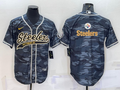 Men's Pittsburgh Steelers Gray Camouflage Fashion Jerseys
