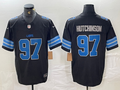 Men's Detroit Lions Aidan Hutchinson #97 Black Vapor F.U.S.E. Limited Jerseys