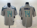 Men's Seattle Seahawks Sam Darnold #14 Gray Game Player Jerseys