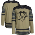 Men's Pittsburgh Penguins Camo Military Appreciation Team Authentic Practice Blank Jerseys