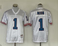 Men's Tennessee Oilers Warren Moon #1 White Legacy Replica Jerseys
